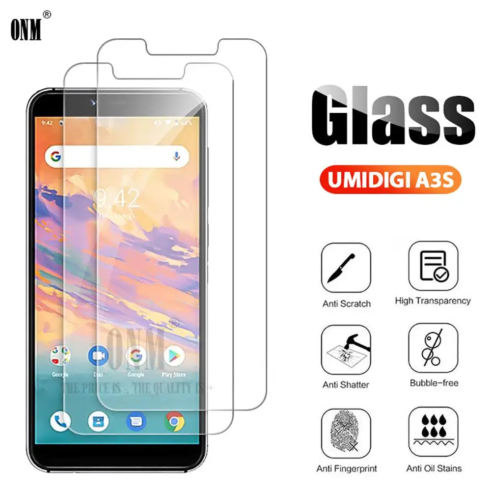 10 шт. закаленное стекло для UMIDIGI A3s Защитная пленка экрана | Мобильные телефоны и