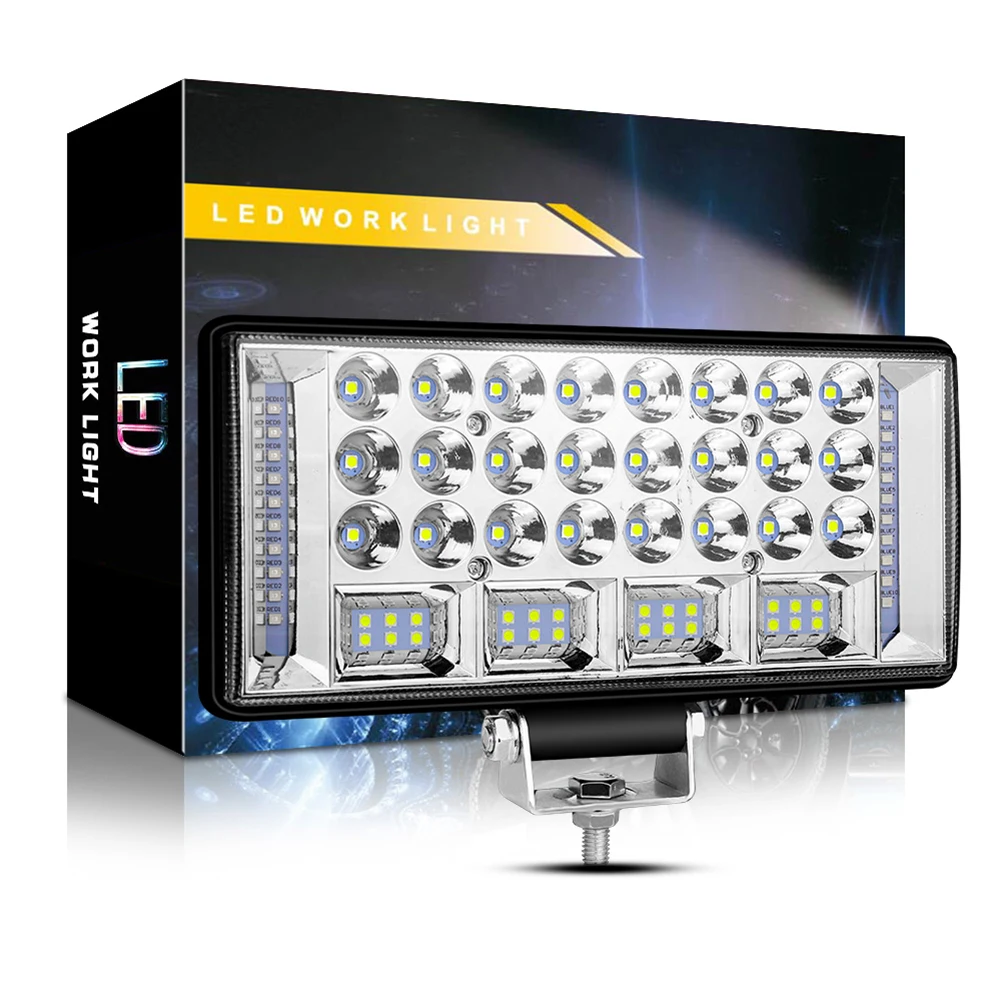 12 V/24 V 204W 68LED рабочий светильник Точечный светильник автомобиль внедорожник ATV для езды по бездорожью Противотуманные огни для проекта автомобиль Jeep SUV седельный тягач