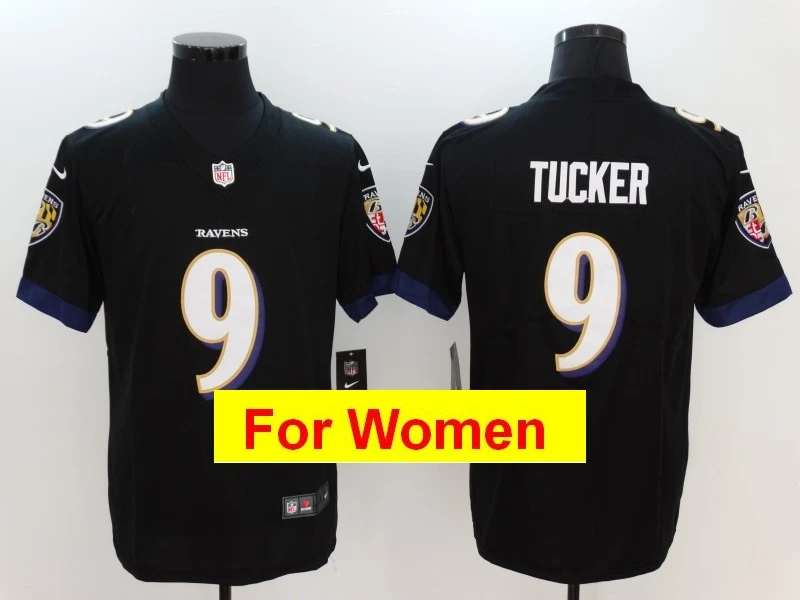 women Baltimore Lamar Jackson Terrell Suggs C.J. Mosley Joe Flacco Justin Tucker Game Color Rush Football jerseys - Цвет: Темно-серый