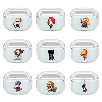 

Wireless Earphone Case For AirPods Pro Case Transparent Cartoon Case For Apple Air Pods Pro Cover Earpods Protector Accessories