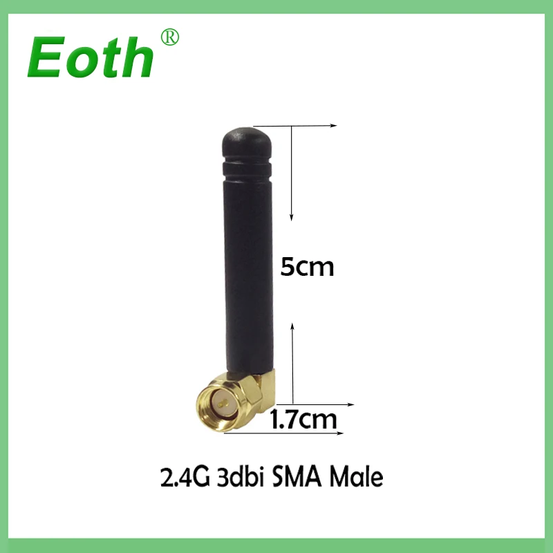 Антенна wifi 2 ~ 3dbi SMA male 4 ГГц антенна wi fi Zigbee маленького размера + PCI U.FL IPX к кабелю
