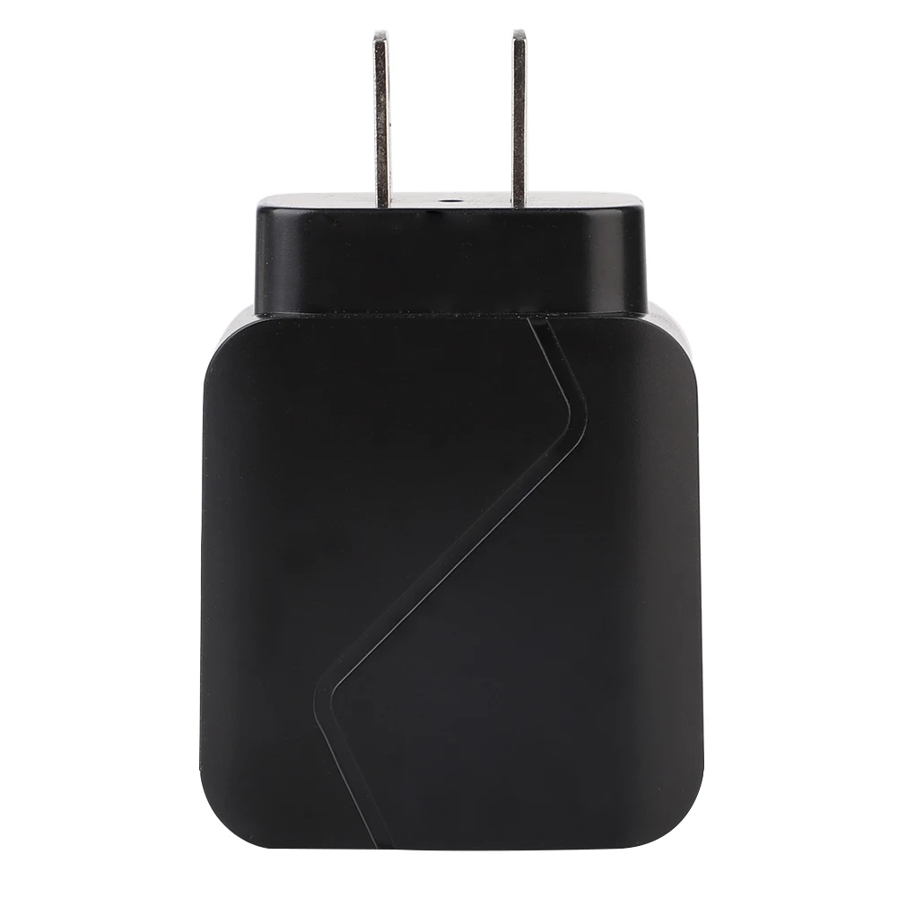 18 Вт QC 3,0 Быстрая зарядка USB зарядное устройство с светильник Быстрая зарядка мобильного телефона зарядное устройство для iPhone samsung huawei Xiaomi - Тип штекера: US  Black
