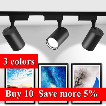 

Changeable LED Track Light 12W 20W 30W COB Track Lamp Lights Spotlights Leds Tracking Fixture Spot Lights for clothes Store