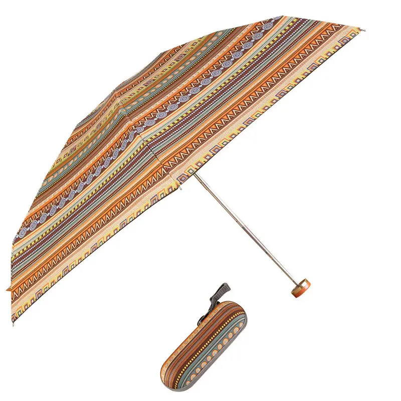 Неавтоматический компактный Анти-УФ Дождь Солнце Ветрозащитный зонты для женщин Дамская мода Анти-УФ складной детский зонтик CD - Цвет: D