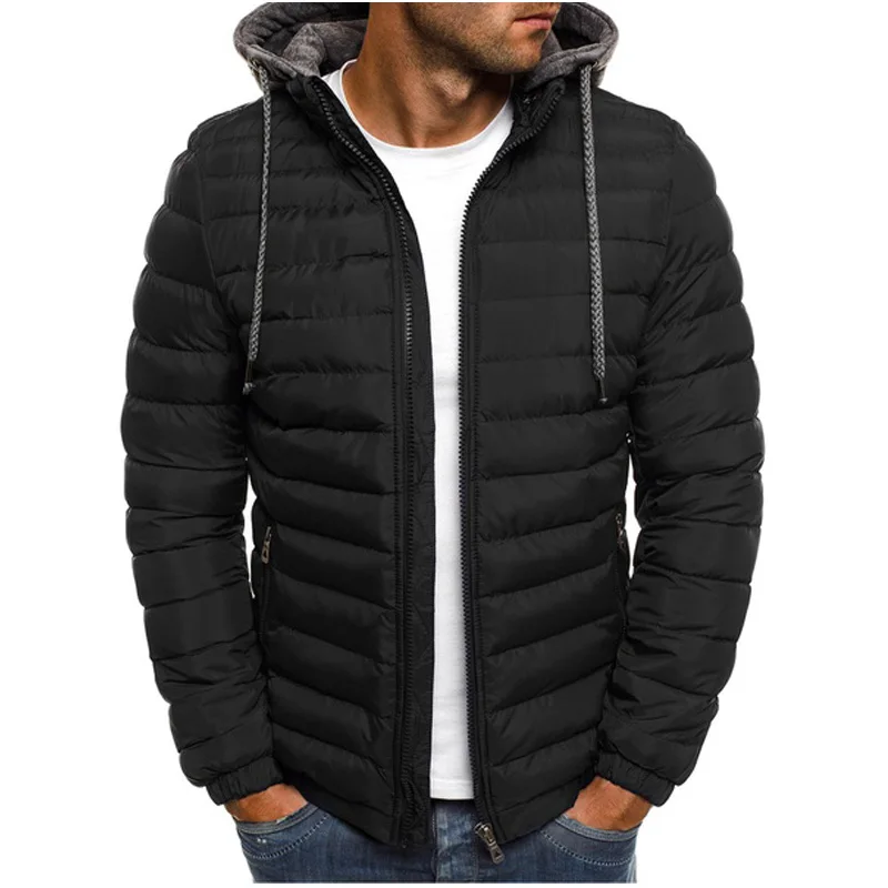 Zogaa Winter Jacket Men Hooded Coat Causal Zipper Men's Jackets Parka Warm Clothes Men Streetwear Clothing For Men