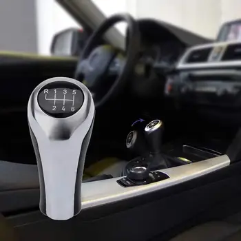 

5/6 Speed Car Gear Shift Knob MT Shifter Stick Lever for BMW X1 X3 X5 E60 E61 E62 E63 E81 E82 E83 E85 E87 E88 E90 E91 Chrome