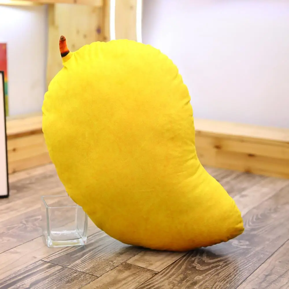 Fruit Vegetable Plush Toy Pillow Doll Potato Broccoli Strawberry Apple Durian Carrot Chili Ginger Onion Pumpkin Kiwi Home Decor - Цвет: Mango 50CM