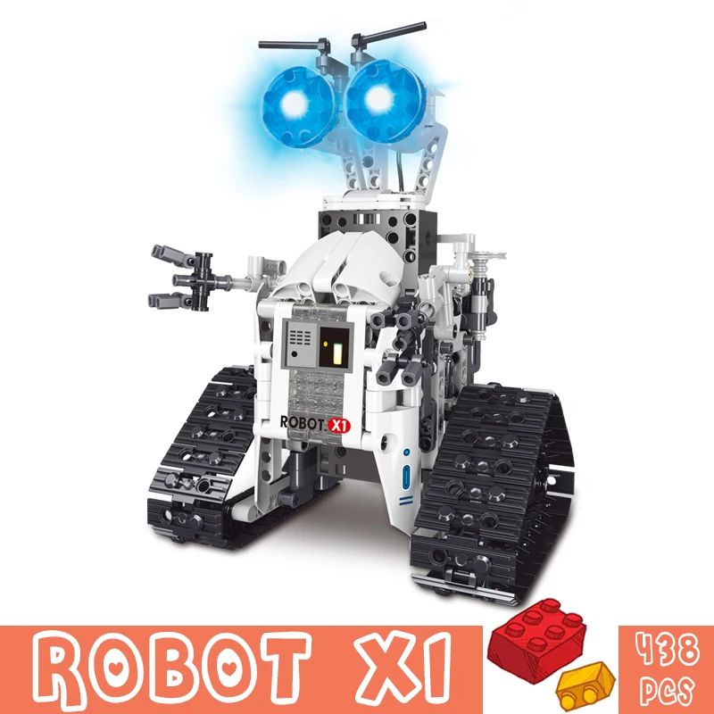 Город 438 + шт RC робот Электрический строительные блоки высокотехнологичная