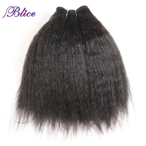 Blice-extensiones de cabello sintético liso para mujer, mechones de pelo de Color puro, supercabello rizado de 10-24 pulgadas, oferta de una pieza