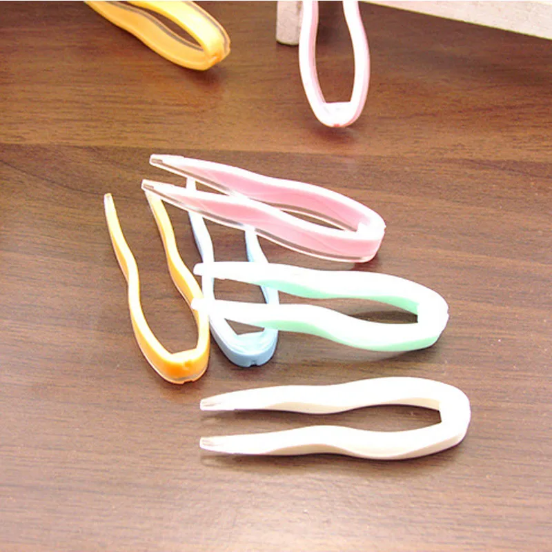 Contact Lens Inserter Remover Silica Gel Tweezers Clamps 5pcs