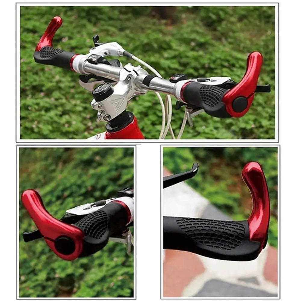 New 1 Pair Bicycle Handlebar Set Mountain Bike Rubber Horns Deputy Multi-color Motorcycle Handle Cycling Handlegrip