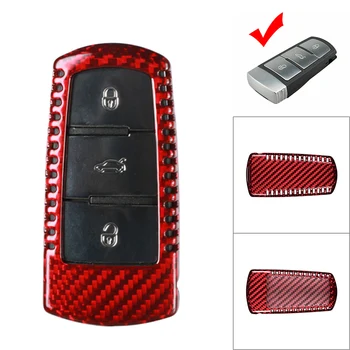 

Red Carbon Fiber Car Remote Key Shell Cover Case For VW Passat B6 2006-2010 & For Volkswagen CC 2006-2012