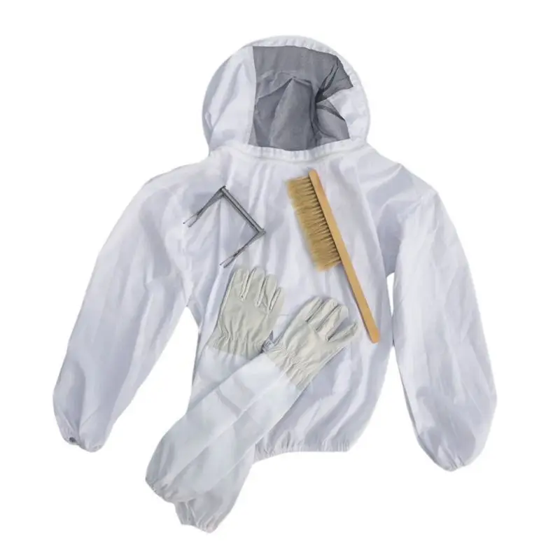 

Beekeeping Beekeeping Bee Keeping Suit Beekeeping Jacket With Veil Beekeeper Jacket Gloves Bee Hive Brush And Bee Box Clip Tool