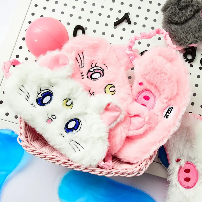 

Plush Sleep Eye Patch Student Funny Cute Cartoon Pajama Shade Eye Protection Mitigate Eyestrain Ice Eyeshade