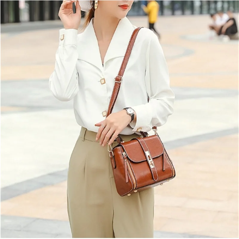 

Women's bag Fashion Handbags 2020 new brand designer Women's leather bags Shoulder bag Messenger purses and handbags sac a main