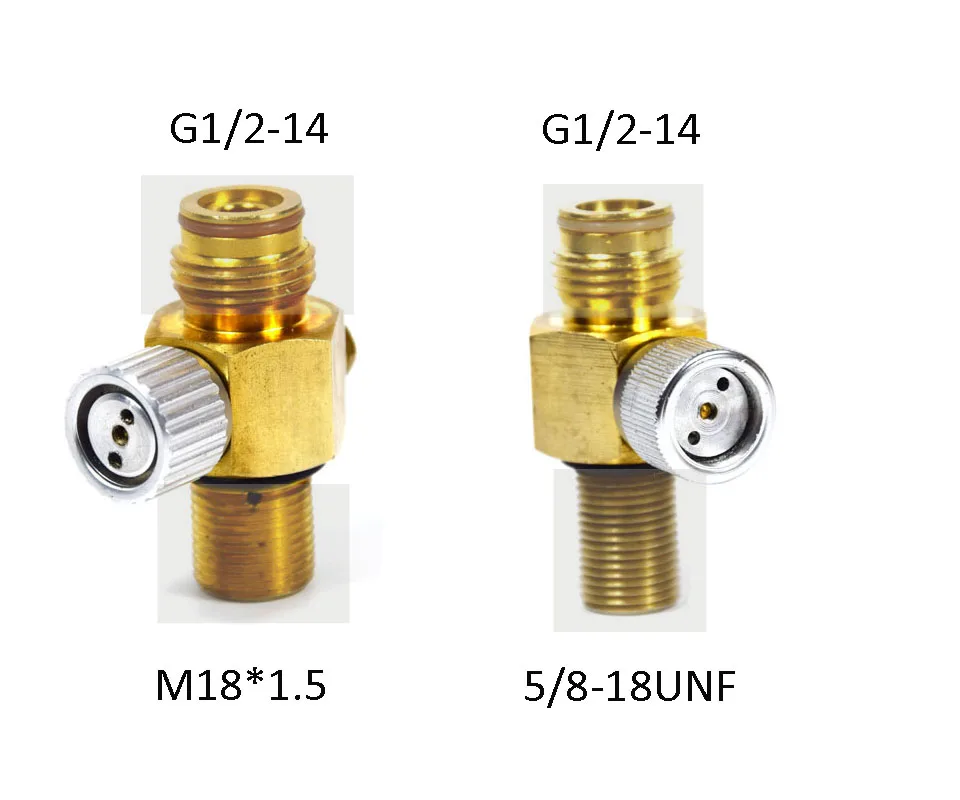 Емкость для пневматики с предварительной накачкой, для пейнтбола ONOFF клапан M18* 1,5 или 5/8-18UNF впускная нить