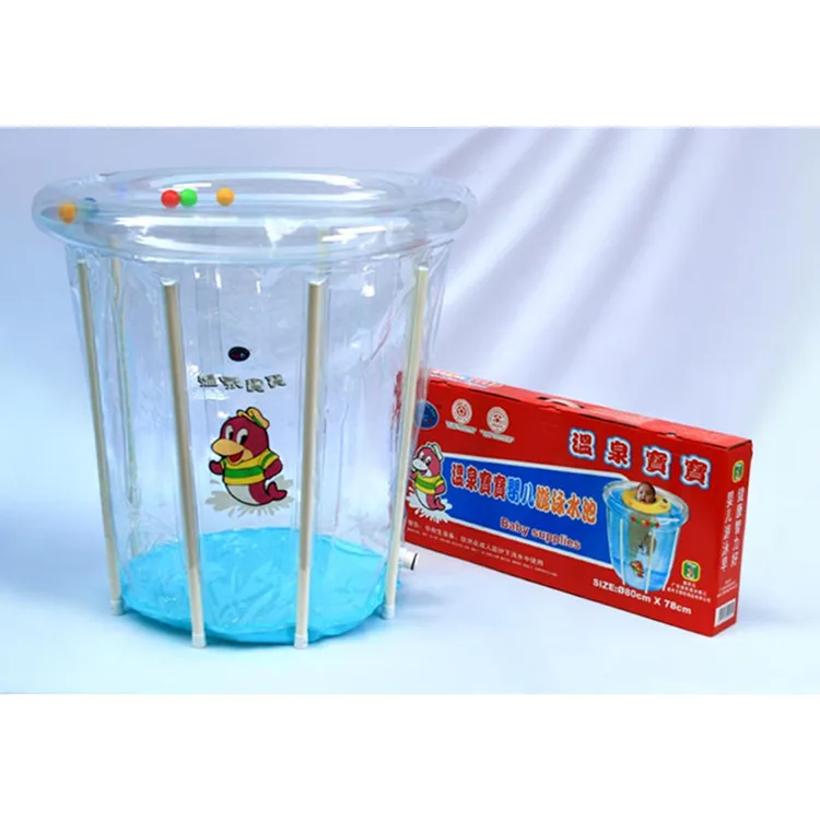 

Infant Transparent Swimming Pool Children Bath Bucket Bath CHILDREN'S Bath Bucket Baby Plastic Thick