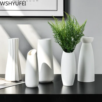 Preise Neue Stil Kreative Keramik Vase Wohnzimmer Blume Anordnung Schreibtisch High-grade Dekoration Foto Studio Dekoration WSHYUFEI
