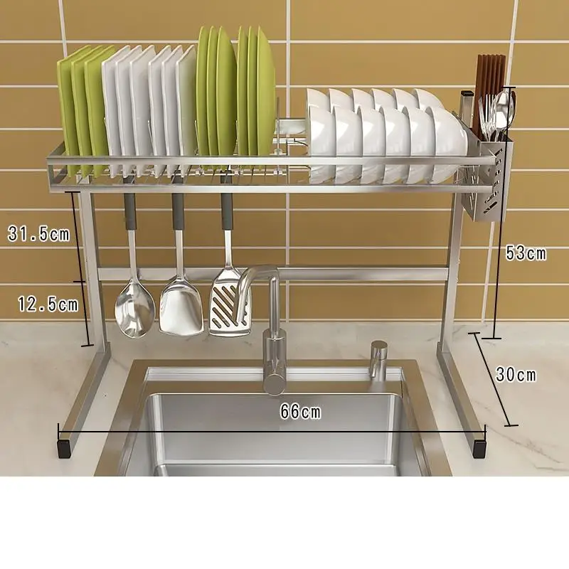 Number 17 Сушилка для посуды Keuken Organizadores De Especias из нержавеющей стали Organizador Rack Cocina Cuisine Mutfak кухонный Органайзер - Цвет: Number 17