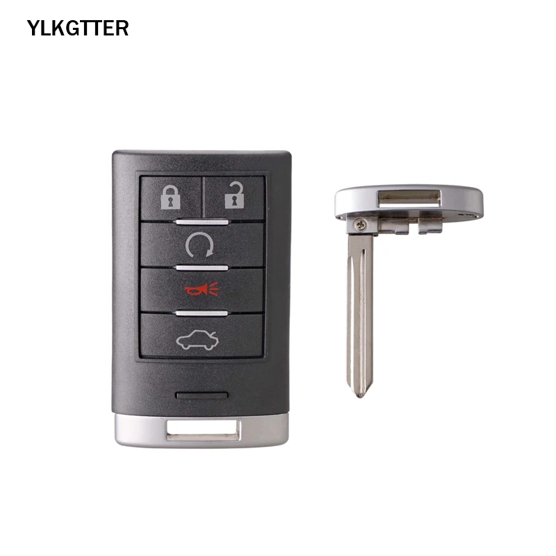 YLKGTTER 5 кнопок умный дистанционный ключ без ключа для Cadillac SRX 2010 2011 2012 2013 315Mhz Автомобильный ключ для Cadillac NBG009768T