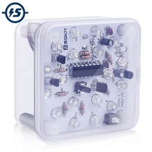

Night Light DIY Kit DC 9-12V Infrared Remote Control Lamp White LED Light Dual Gears Brightness Adjustable Nightlight Electronic