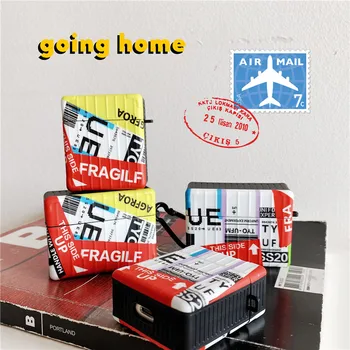 

3D Street UE label license plate tickets bluetooth headset Silicone case for airpods 1 2 air pods pro Wireless charging cover