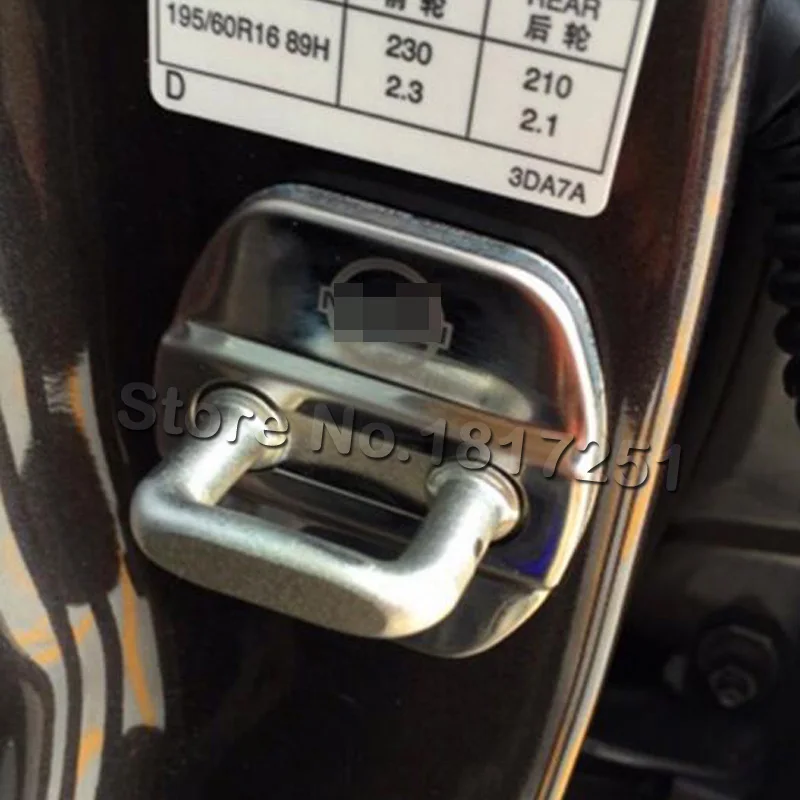 Застежка для дверного замка автомобиля Nissan Qashqai j11 2007 2019 2020 аксессуары защитная