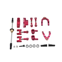 WPL – pièce métallique de mise à niveau et de Modification de l'essieu arrière, différentiel métallique, groupe de direction, bras pivotant, etc. Kit, modèle 1/10 D12 RC