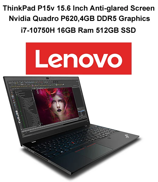 Новейшая модель Lenovo ThinkPad P15v с i7-10750H 16 Гб оперативной памяти 512 ГБ SSD Nvidia Квадро P620 4