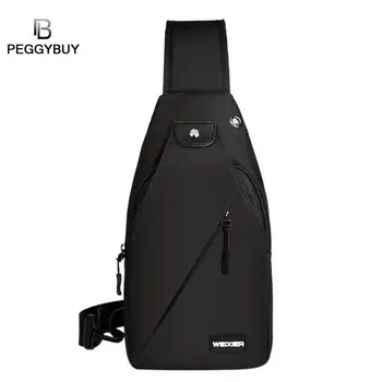 

Men Waterproof Oxford Fanny Chest Bag Waist Purse Shoulder Crossbody Bag Waist Packs Adjustable Pockets Waistcoat Fashion Chest