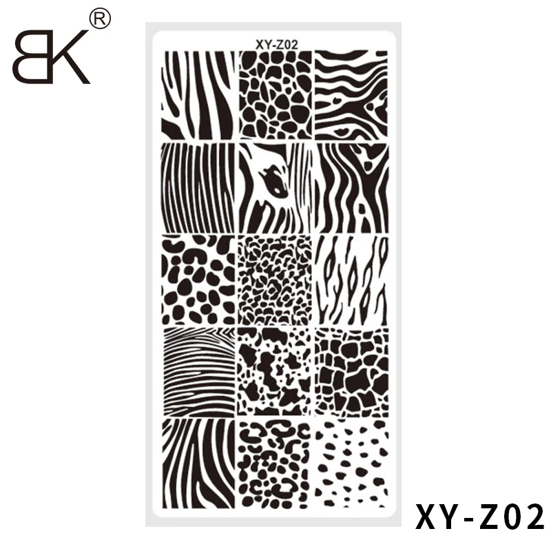 1pc Anger Nail Templates Stamping Plate Design butterfly leaf flower Stamp Nail Art Tools Stainless Steel Templates Plates#Image 4