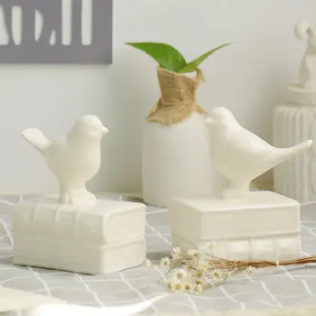 

Crafts Ornaments Creative Ceramic Birds Small Ornaments Study Room Decoration Simple Ornaments