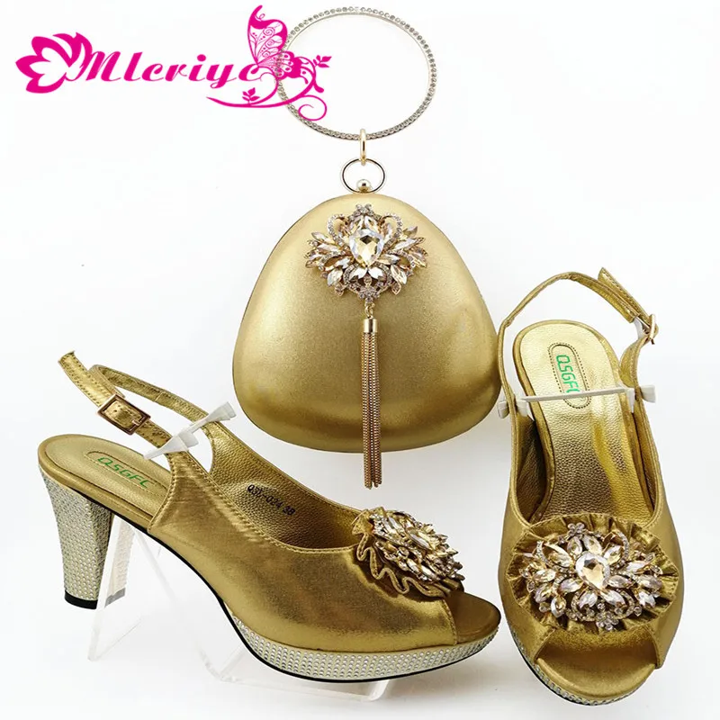

New Fashion Ladies Shoes with Matching Bags Set 2019 Women Italian Shoes with Matching Bags High Quality Woman Shoes 2019 Spring