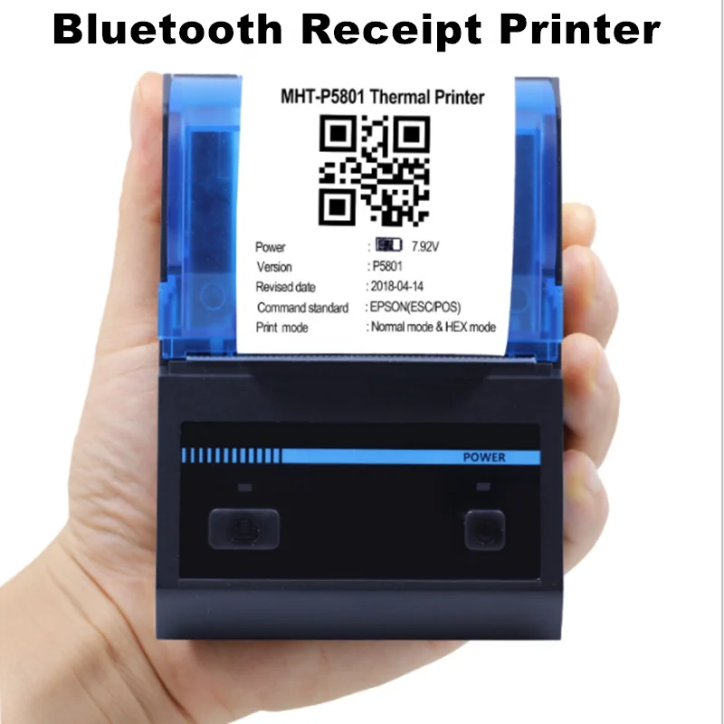 58 мм Принтер этикеток USB и Bluetooth принтер мини карманный принтер штрих-код принтер этикеток стикер Термальный чековый для телефона iOS Windows
