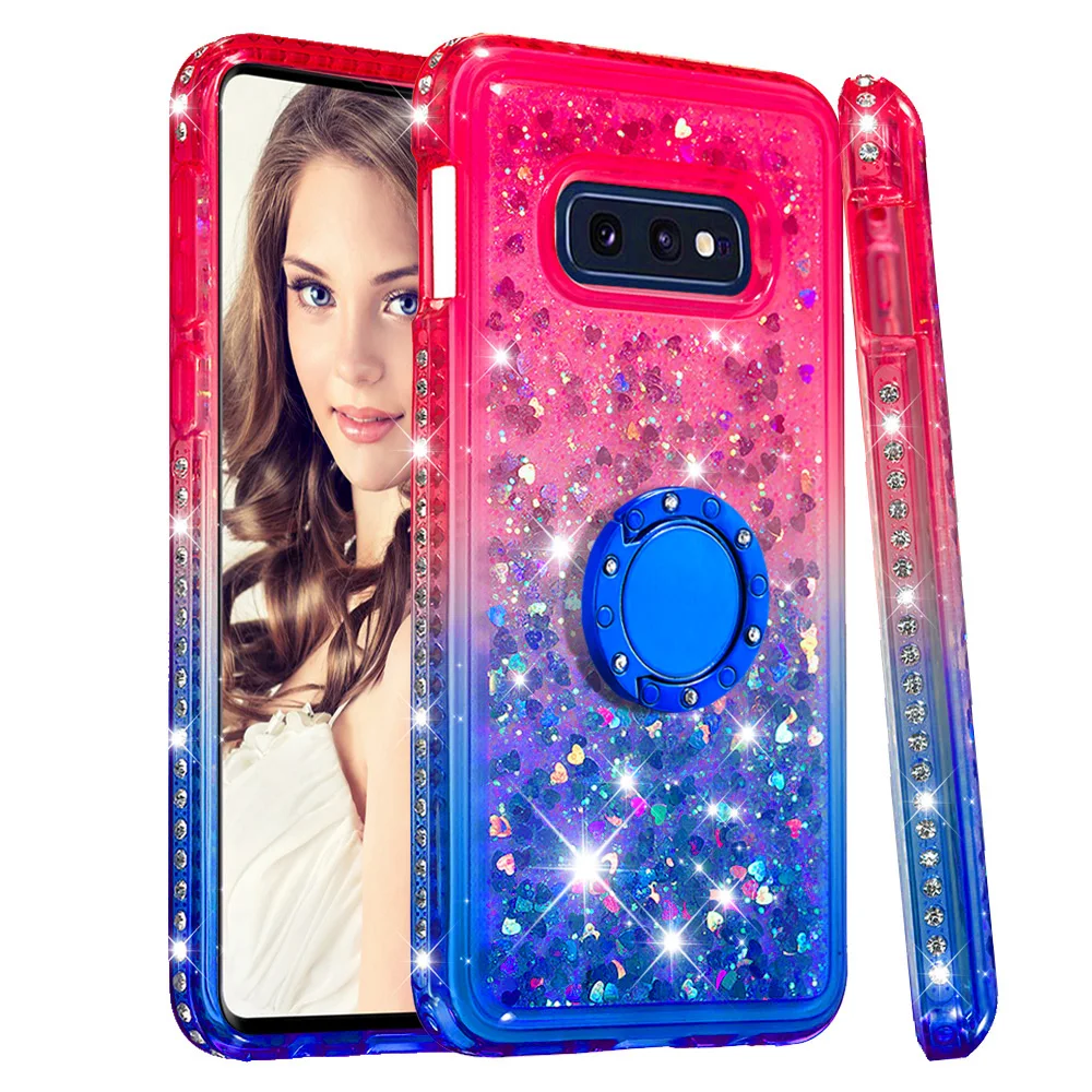 Роскошный градиентный блестящий чехол для девушек Samsung Galaxy S10 E Lite S8 S9 S10Plus Note 9