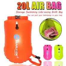 20L двойные воздушные сумки утолщенная надувная Сумка Для Плавания Надувной круг анти-храп хранения водонепроницаемый ПВХ спасательный круг буй предотвратить Сонни