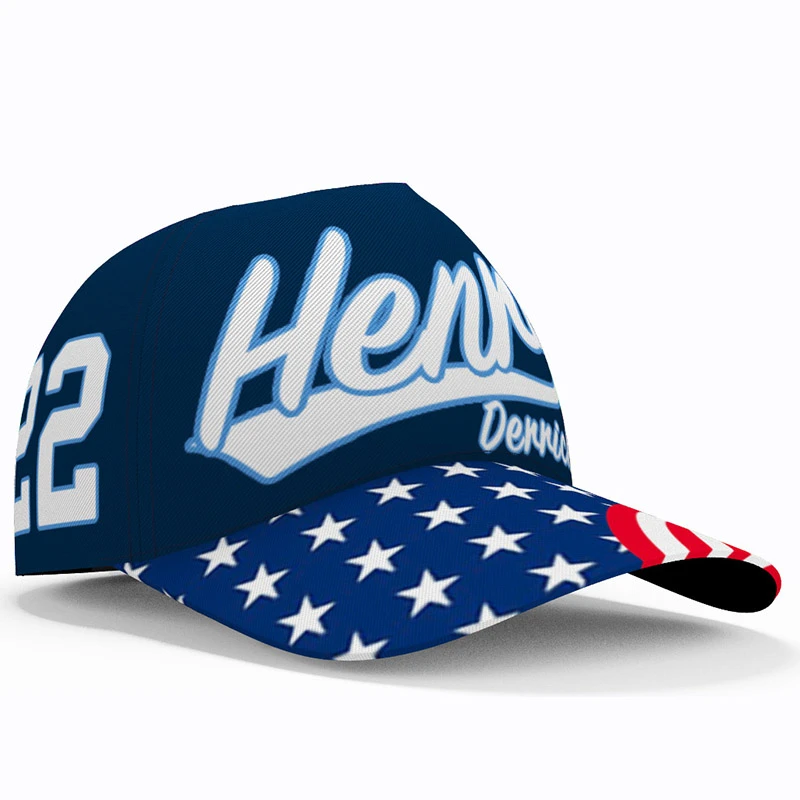 Gorras de béisbol americanas con nombre sombrero de béisbol de camuflaje con nombre y número, equipo de fútbol Henry sombrero de viaje Derrick Game 22|Gorras de béisbol| - AliExpress