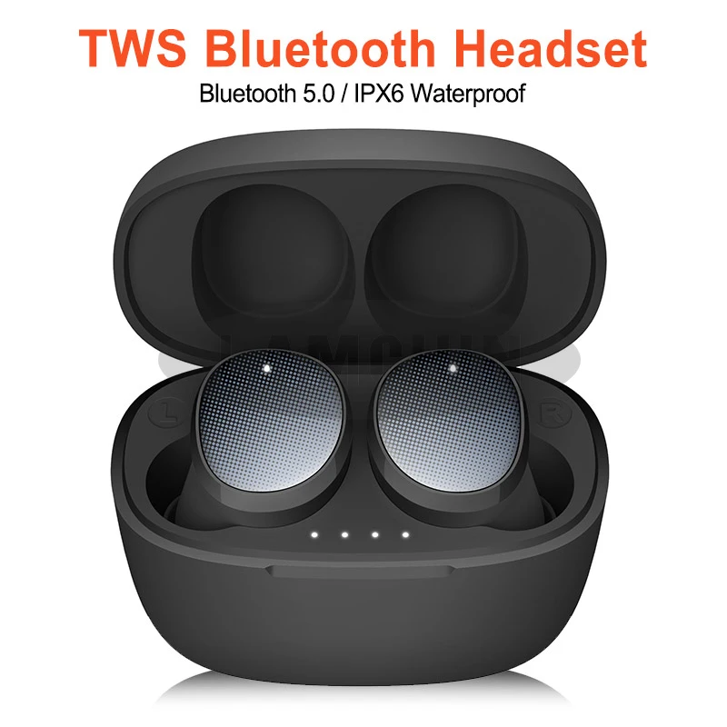 Mini Dual V5.0 TWS наушники беспроводные Bluetooth наушники 3D стерео звук наушники с двойным микрофоном и зарядным устройством