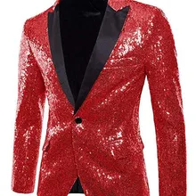 Украшенный блейзер мужской пиджак заостренный лацкан Блестящий блестками блестящий мужской блейзер для ночного клуба хост сцена для свадебной вечеринки певцы пальто