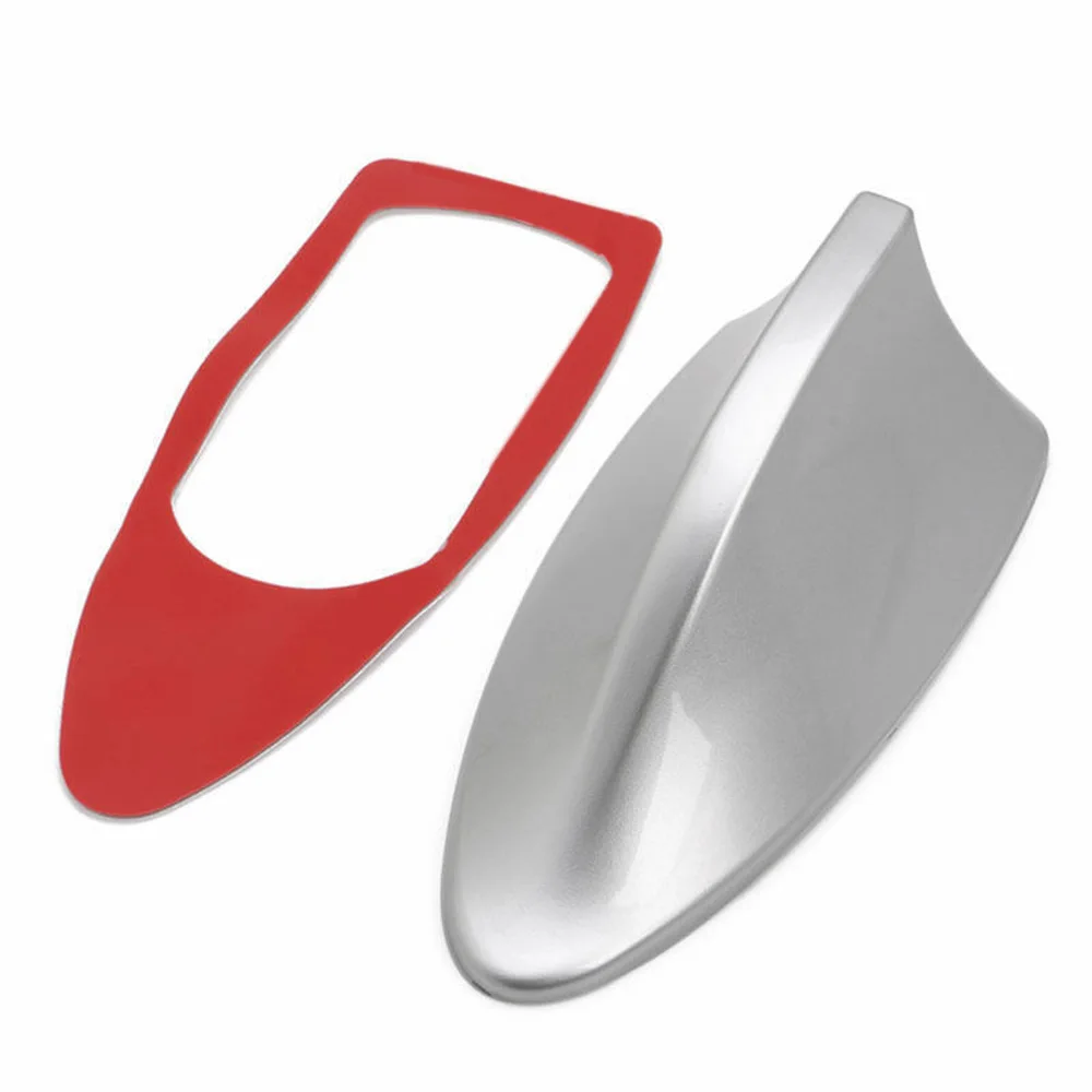 Серебряный автомобиль внедорожник Авто крыша плавник акулы антенна FM/AM RV радио сигнал Декор легко установить без сверления