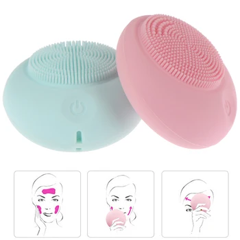 

New Electric Facial Cleansing Face Washing Brush Vibration Skin Blackhead Remover Pore Cleaner Massage USB Rechargeable