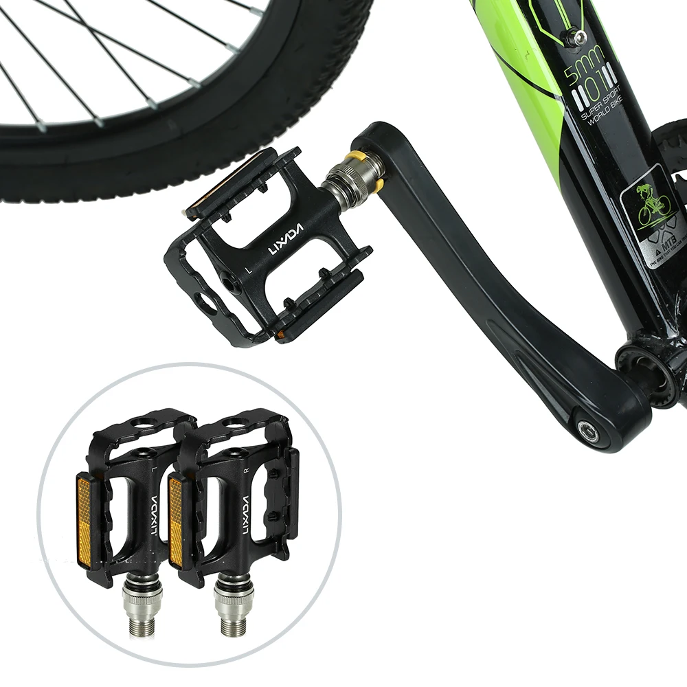 Lixada MTB дорожный велосипед велосипедные педали для велосипеда быстросъемные педали для велосипеда велосипедные педали на платформе с адаптером удлинитель педалей