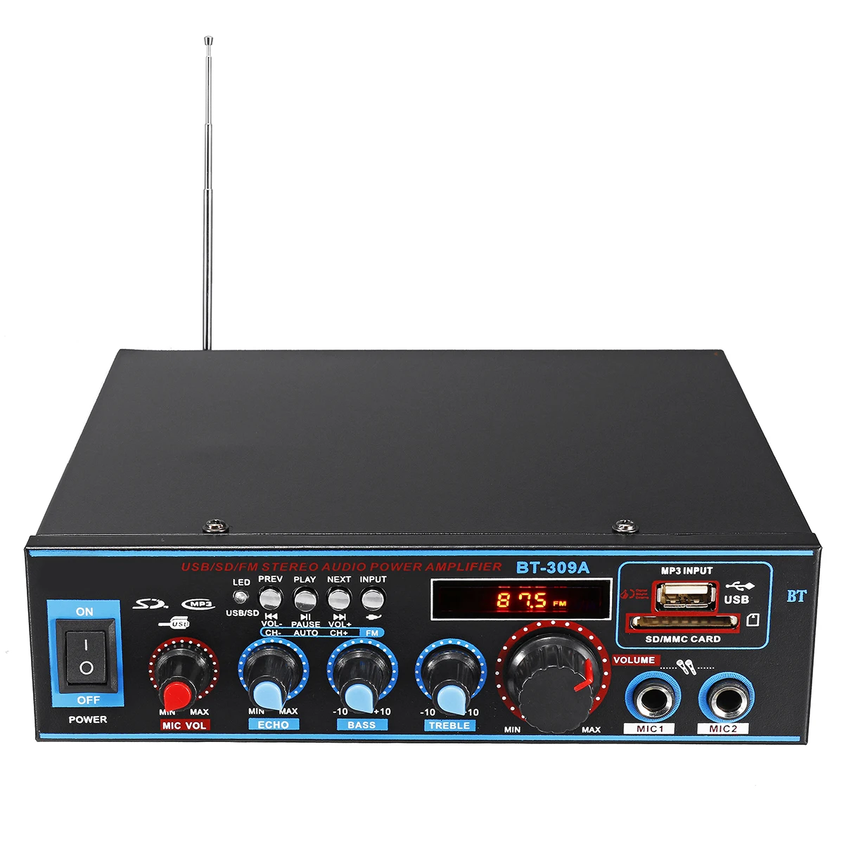 ABKT 800W 12/220V HI FI 2CH Мощность усилитель аудио дома Театр звук Системы мини Bluetooth