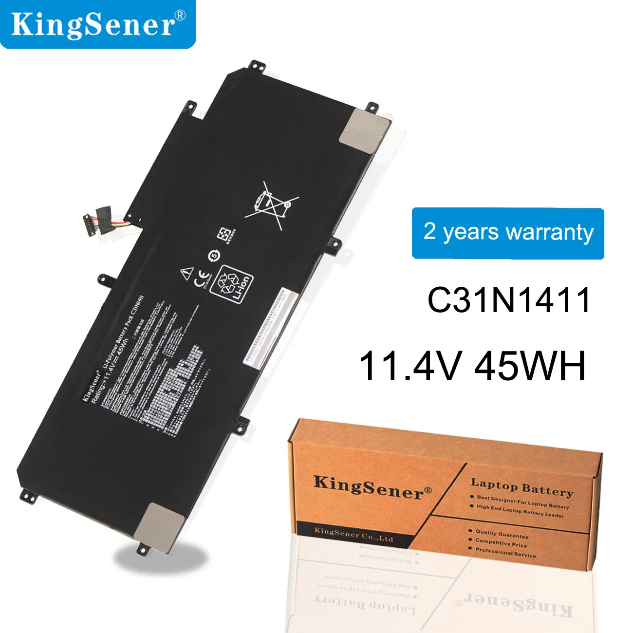 Продажа KingSener C31N1411 Аккумулятор для ноутбука Asus Zenbook U305 U305F U305FA U305CA UX305 UX305CA UX305F UX305FA 11,4 V 45Wh