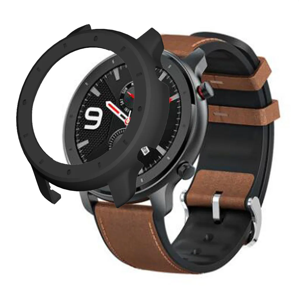 

Watch Case Cover Screen Protector Slim Colorful Frame PC Case Cover Protect Replacement for Huami AMAZFIT GTR 47mm#20/ 　