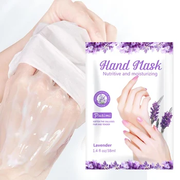 

1Pair Lavender Hand Mask Moisturizing Whitening Hand Mask Peel Spa Gloves Mask Exfoliating Dead Skin Hydrating Hand Care
