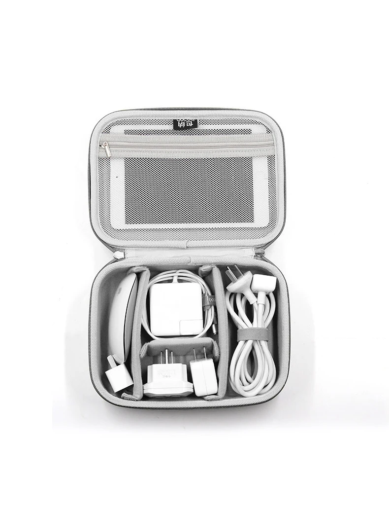 Description Picture 4 of itemCable Storage Bag Data Organizer For Notebook Power Bank Charger U Disk Earphones Electronic Accessories Black/Gray