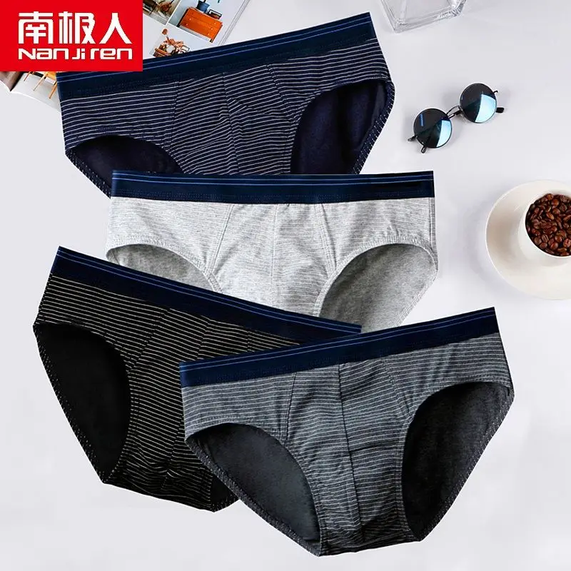 4Pcs/Lot New Men Briefs Cotton Underwear Men's Panties Underpants Male Comfortable Panties Sexy Men Shorts Man Bikini Briefs Hot