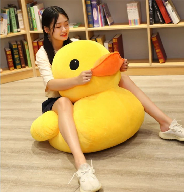 Hot Giant Soft Cartoon Duck Plush Toy Big Stuffed Animal Duck Doll Pillow 39inch 100cm DY50738 (8)