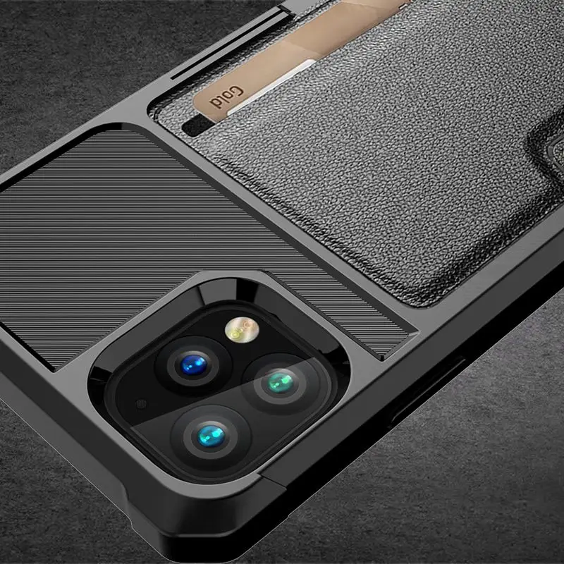 Для Iphone силиконовый кожаный чехол Iphone 11 Слот для карт чехол против падения Чехол для Iphone 7 Plus 8 Plus X XR Xs Max 11 Pro 11pro Max